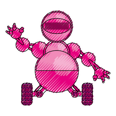 robot toy funny icon vector illustration graphic designのイラスト素材