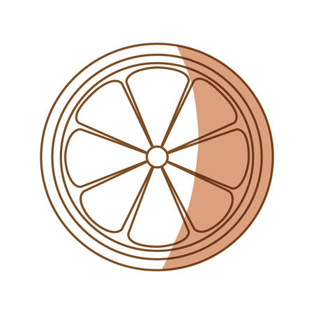 lemon slice citrus icon vector illustration graphic designのイラスト素材