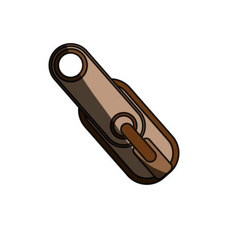 Zipper symbol icon vector illustration graphic designのイラスト素材