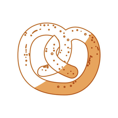 Pretzel food snack icon vector illustration graphic designのイラスト素材