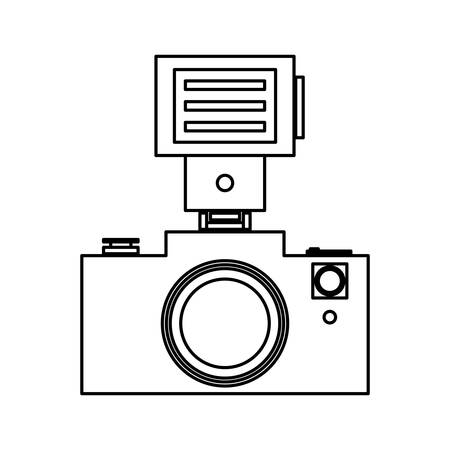 Professional photographic camera icon vector illustration graphic designのイラスト素材