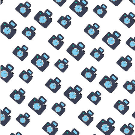 Professional photographic camera background icon vector illustration graphic designのイラスト素材