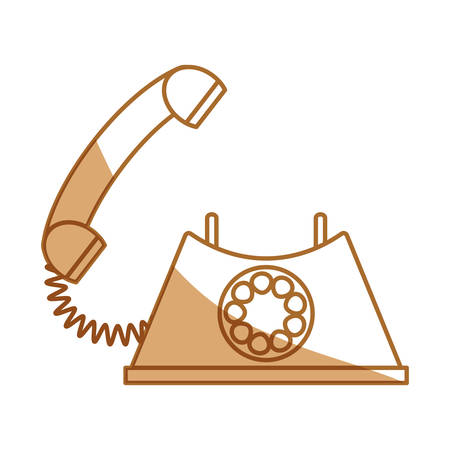 Vintage telephone communication icon vector illustration graphic designのイラスト素材