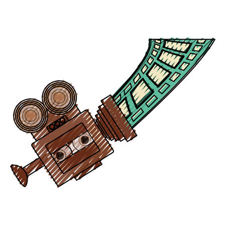 Old cinema camcorder icon vector illustration graphic designのイラスト素材