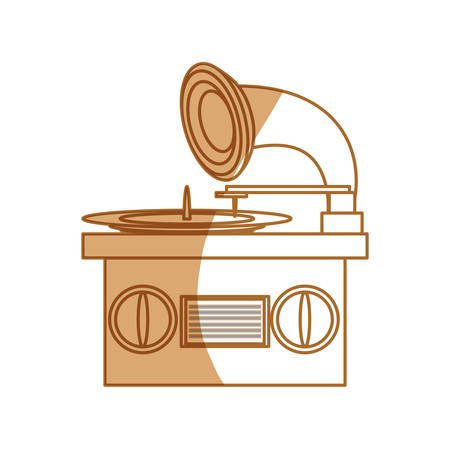 Music gramophone vinyl icon vector illustration graphic designのイラスト素材