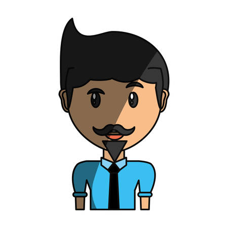 Young man cartoon icon vector illustration graphic designのイラスト素材