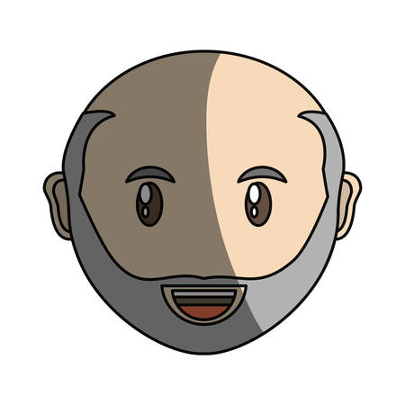Adult face cartoon icon vector illustration graphic designのイラスト素材