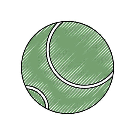 Isolated tennis ball icon vector illustration graphic designのイラスト素材