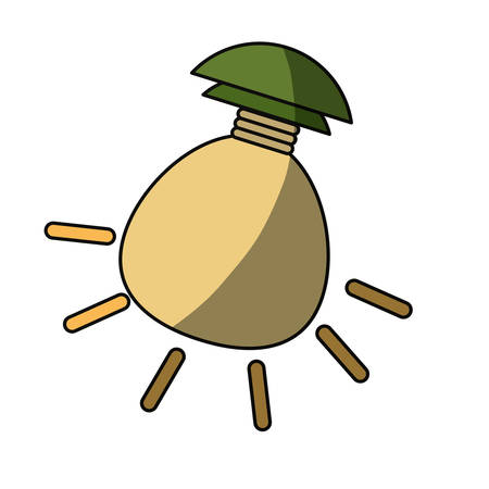 isolated ecologic bulb icon vector illustration graphic designのイラスト素材