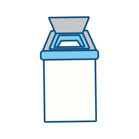 isolated ecologic trash can icon vector illustration graphic designのイラスト素材