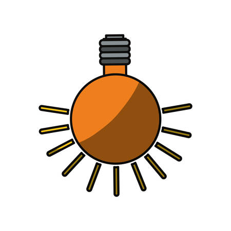 isolated lighting bulb icon vector illustration graphic designのイラスト素材