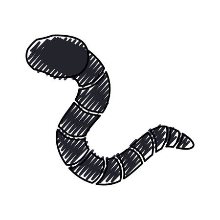 isolated hacker virus worm icon vector illustration graphic designのイラスト素材