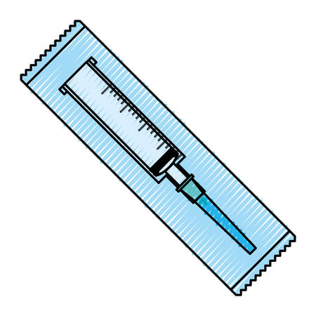 isolated medicine syringe icon vector illustration graphic designのイラスト素材