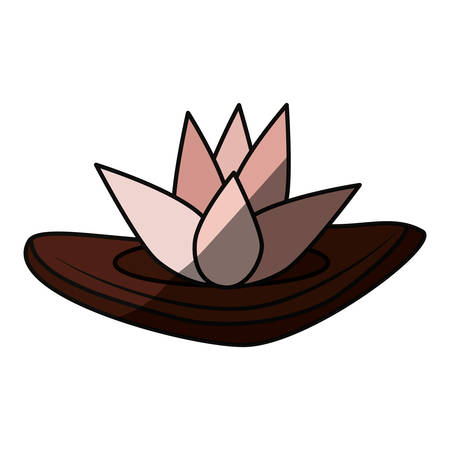 Spa lotus symbol icon vector illustration graphic design.のイラスト素材