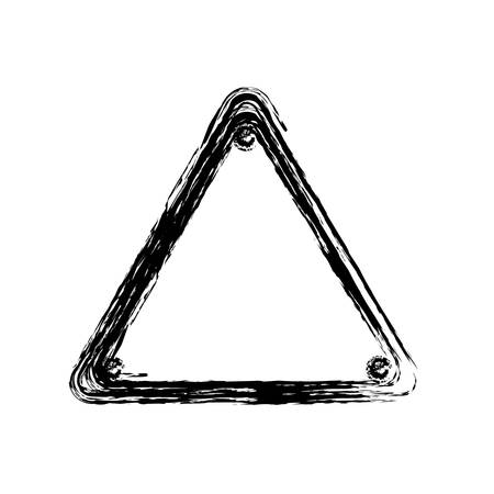 warning blank sign icon over white background vector illustrationのイラスト素材