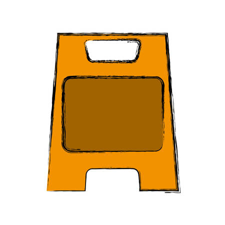 caution wet floor sign icon over white background colorful design vector illustrationのイラスト素材