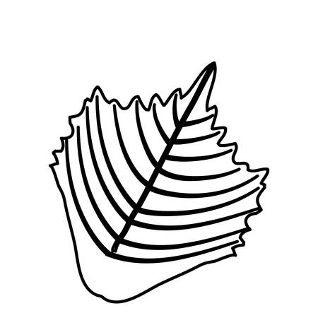 leaf icon over white background vector illustrationのイラスト素材