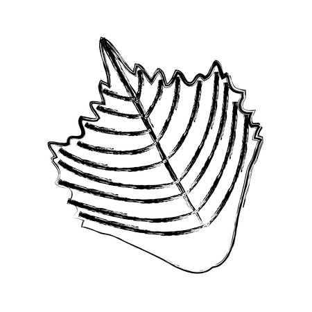 leaf icon over white background vector illustrationのイラスト素材