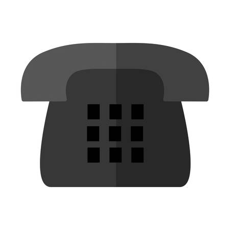 retro phone icon over white background vector illustrationのイラスト素材