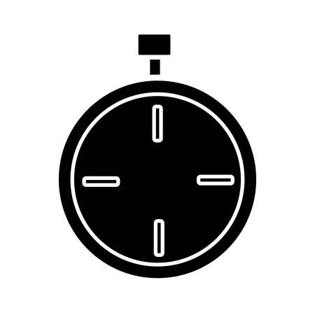 chronometer icon over white background vector illustrationのイラスト素材