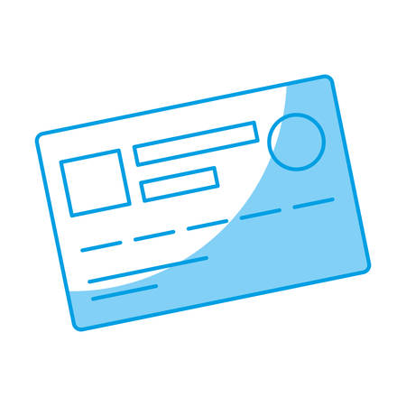 credit card icon over white background vector illustrationのイラスト素材
