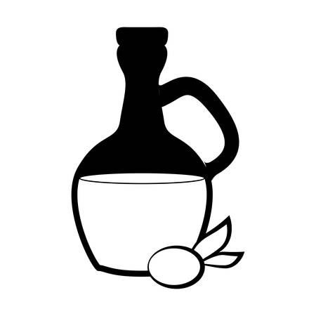Olive oil glass icon vector illustration graphic designのイラスト素材