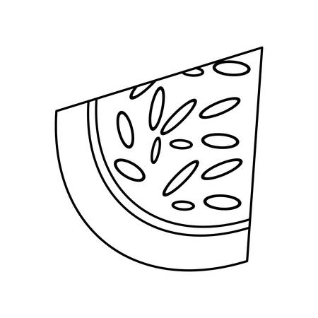 Delicious watermelon fruit icon vector illustration graphic designのイラスト素材