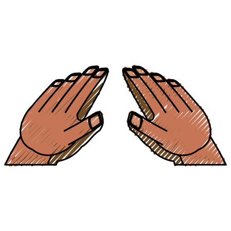 isolated cute hands icon vector illustration graphic designのイラスト素材