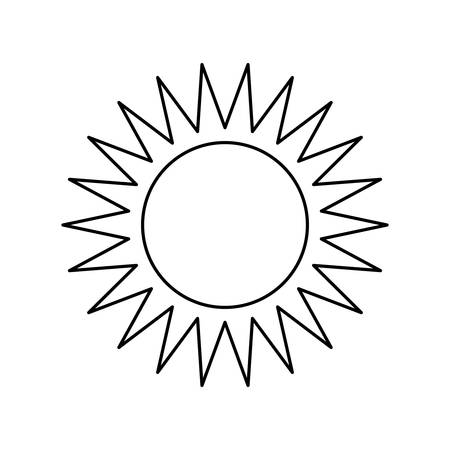 isolated big sun icon vector illustration graphic designのイラスト素材