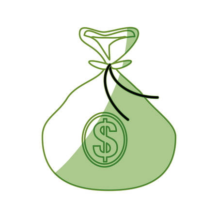 Money bag symbol icon vector illustration graphic designのイラスト素材