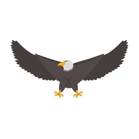 Hawk eagle symbol icon vector illustration graphic designのイラスト素材