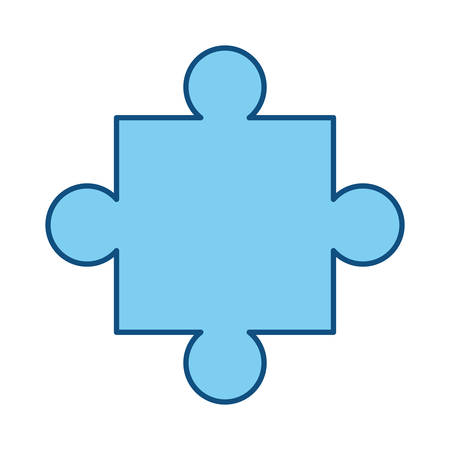 Puzzle piece isolated icon vector illustration graphic designのイラスト素材