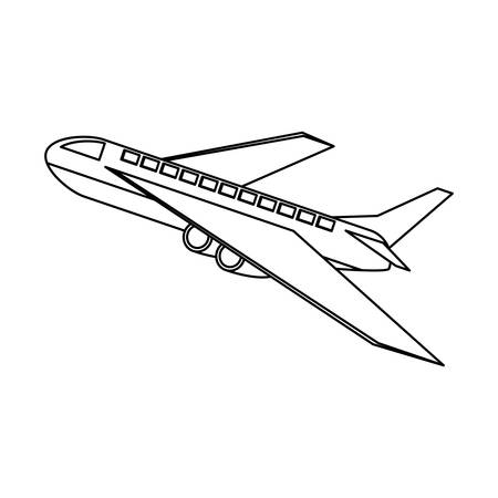 airplane taking off icon vector illustration graphic designのイラスト素材
