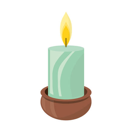 Spa candle isolated icon vector illustration graphic designのイラスト素材