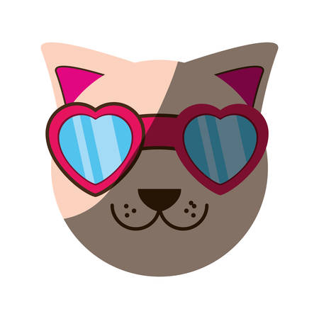 Cute cat cartoon icon vector illustration graphic designのイラスト素材