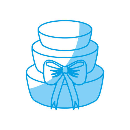sweet cake icon over white background vector illustrationのイラスト素材