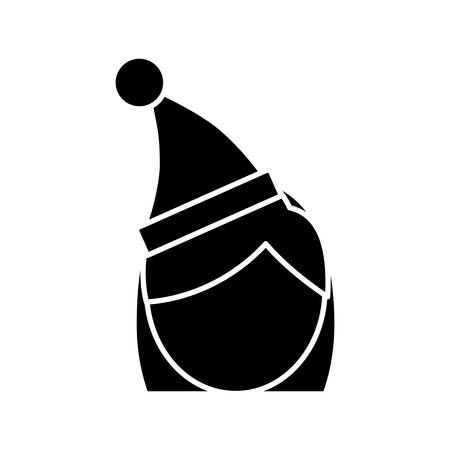 Woman with christmas hat icon vector illustrationのイラスト素材