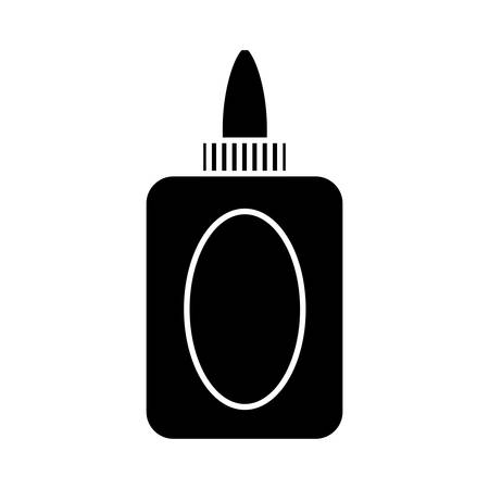Glue bottle icon over white background vector illustrationのイラスト素材