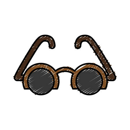 Glasses icon colorful design vector illustrationのイラスト素材