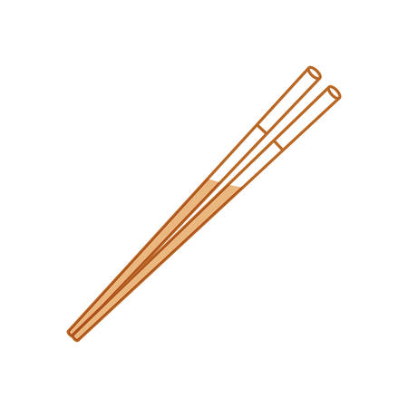 Food chopsticks isolated icon vector illustration graphic designのイラスト素材