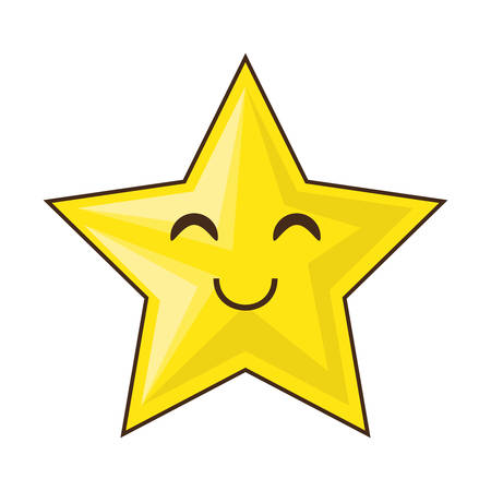 Cute star cartoon icon vector illustration graphic designのイラスト素材