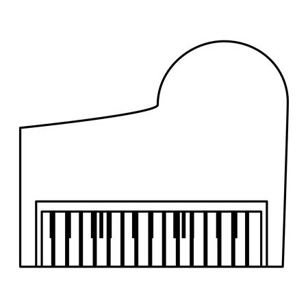 Classic piano instrument icon vector illustration graphic designのイラスト素材