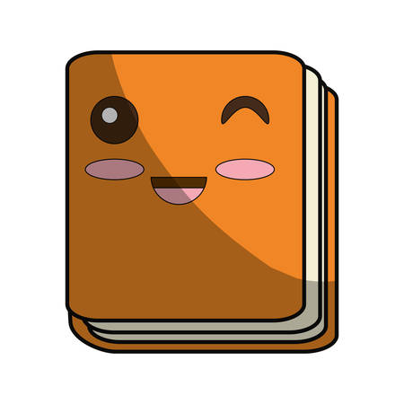 Cute book cartoon icon vector illustration graphic designのイラスト素材