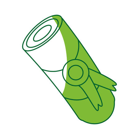 Cute diploma cartoon icon vector illustration graphic designのイラスト素材