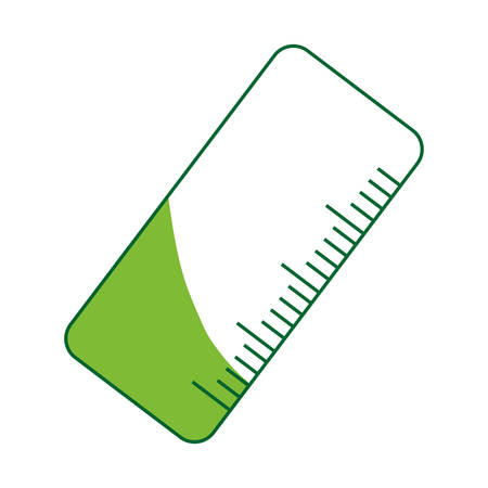 Cute ruler cartoon icon vector illustration graphic designのイラスト素材