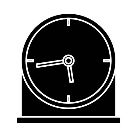 vintage clock icon over white background vector illustrationのイラスト素材
