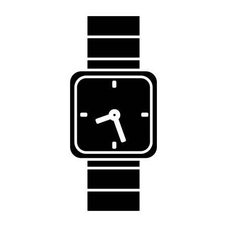 watch icon over white background vector illustrationのイラスト素材