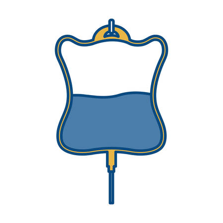 blood bag icon over white background vector illustrationのイラスト素材
