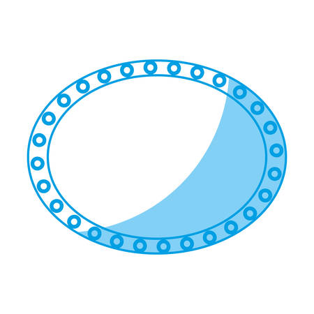 retro frame with decorative circles over white background vector illustrationのイラスト素材