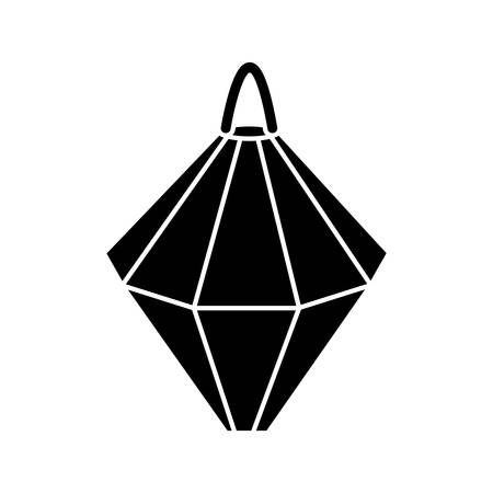 lantern icon over white background vector illustrationのイラスト素材